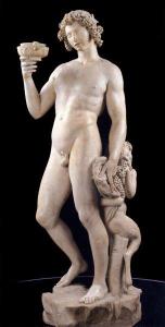 There are also several works by Michelangelo, including his Bacchus.