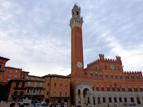 The impressive Piazza del Campo is the geographic and spiritual heart of Siena.