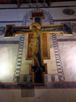 Cimabue's Crucifixion was badly damaged by floods in 1966, 
